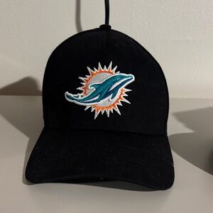 New Era Black Hat with Blue and Orange Logo